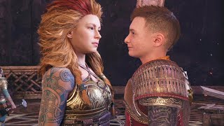 Atreus Has a Crush On Thors Daughter Thrud All Scenes  God Of War Ragnarok PS5 2022 [upl. by Stesha]