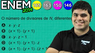 ENEM 2014 Matemática 11  Quantidade de Divisores de um Número [upl. by Calley57]