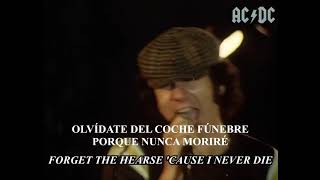 ACDC Back in Black Subtitulado Español e Ingles y Oficial Video [upl. by Lowis]