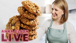 How to Make the Chewiest Oatmeal Cookies  LIVESTREAM w Anna Olson [upl. by Annohsal502]