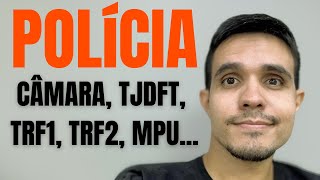 Concursos 2024 7 editais para POLÍCIA INSTITUCIONAL MPU TRF 1 TJDFT Câmara e mais [upl. by Ytram]