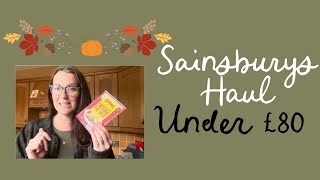 Sainsburys Food Haul Under £80  Weight Loss  September 2024 [upl. by Fiske]