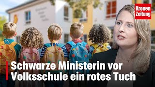 Schwarze Ministerin vor Volksschule ein rotes Tuch  kronetv NEWS [upl. by Rosario]