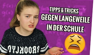 Tipps und Tricks GEGEN LANGEWEILE in der Schule [upl. by Rashidi932]