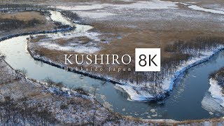 KUSHIRO Hokkaido Japan in 8K HDR  釧路 winter ver [upl. by Narrad]