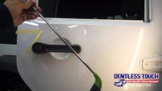 Jeep Wrangler Dent Repair by Dentless Touch [upl. by Erdnad26]