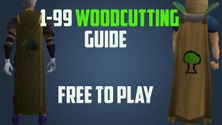 Runescape 3  199 Woodcutting guide F2P [upl. by Rebe157]