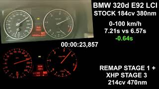 Bmw 320d E92 LCI Remap stage 1  Xhp Flashtool stage 3 [upl. by Felic]