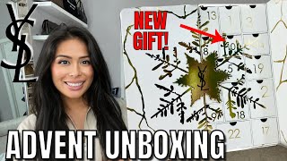 YSL ADVENT CALENDAR 2023 UNBOXING REVIEW NEW SURPRISE GIFTS BUT ARE THEY WORTH THE HIGHER PRICE [upl. by Adranoel986]