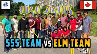 Cricket Highlights  SSS Team Vs Elm Team  Mississauga [upl. by Naelopan121]