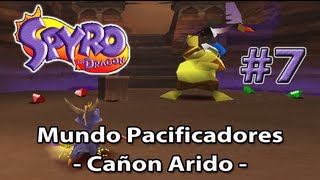 Guia Spyro The Dragon 120 por Muerte17   7  Mundo Pacificadores  Cañón Árido [upl. by Meuse]