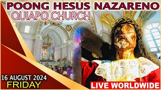 Quiapo Church Live Mass Today  16 August 2024 Friday HEALING MASS [upl. by Nahtam]