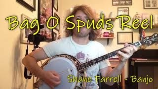 Bag o Spuds Reel Irish Tenor Banjo Music  Shane Farrell [upl. by Gwenette]