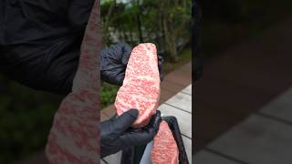 Kagoshima WAGYU Strip at home bbq wagyu japanesecuisine food foodie steak striploin grill [upl. by Weissmann]