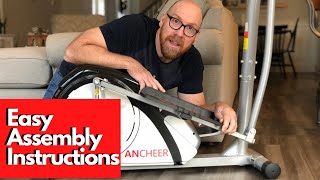 Easy Ancheer Elliptical Assembly  Ancheer Magnetic Elliptical StepbyStep Instructions [upl. by Airyk]