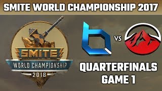 SMITE World Championship 2018 Quarterfinals  Obey Alliance vs Elevate Game 1 [upl. by Macdonald]