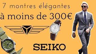 7 montres ELEGANTES à moins de 300€ [upl. by Adlig]