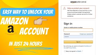 How to Solve Amazon Temporarily locked account Issue amazon [upl. by Atila130]