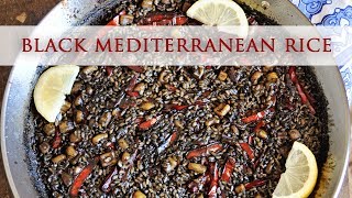 Black Mediterranean Rice Recipe  Arroz Negro [upl. by Alliber682]