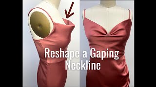 How to Fix a Neckline that Sticks out and is Gaping shorts [upl. by Kerwon]