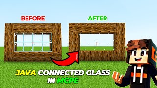 Connected Glass AddOn in Minecraft Pe  Download Connected Glass for Minecraft Pocket Edition 2024 [upl. by Eibmab506]