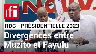 Présidentielle 2023 en RDC  divergences entre Muzito et Fayulu au sein de la coalition Lamuka [upl. by Ailimat]