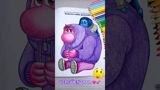 😱 VERGÜENZAA con COLORES ESCOLARES 🩷 Intensamente insideout art colors drawing colores new [upl. by Bonnette557]