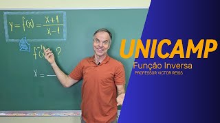 UNICAMP 2023  questão 51  Sobre a função inversa de fx é correto afirmar que [upl. by Franklin96]