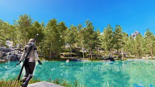 天候MODを変更してみた Skyrim SE 4K  Azurite Weathers [upl. by Netsew956]