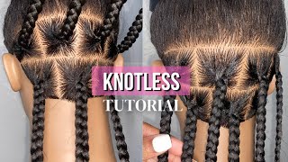 DETAILED Knotless Braid Tutorial  Beginner Friendly [upl. by Caputo]