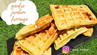 exceptionnelle recette de gaufre jambon fromage [upl. by Jerrol]