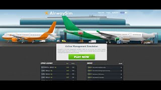 How to run a successful airline in Airwaysim  Tips [upl. by Jarlathus]