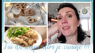 Vlog famille du 26 février  sablés croustimoelleux à la confiture et quenelles à la forestière [upl. by Acus]