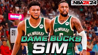 I Simmed Damian Lillards Career On The Milwaukee Bucks [upl. by Nnahtebazile75]