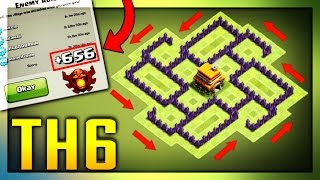 NEW quotBESTquot TOWN HALL 6 BASE DESIGN CoC TH6 TROPHY PUSHING DEFENSE LAYOUT 2017  Clash of Clans [upl. by Stanislaw]