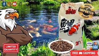 Luxury Imported – Japanese Koi Fish Food 22lb Bag [upl. by Cob]