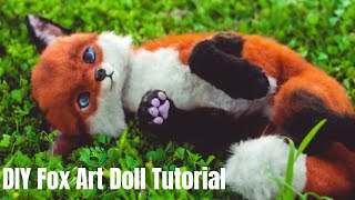 DIY Fox Art Doll Tutorial [upl. by Eitra]