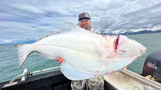 The Halibut Capital of The World MASSIVE Alaska Halibut CATCH CLEAN COOK [upl. by Nered]