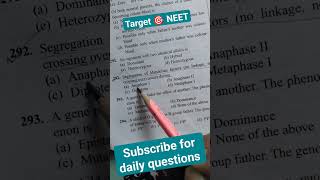 Principles of inheritance and variation class 12 NEET PYQ series biology neet ncert neetpyq [upl. by Eleik10]