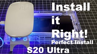 Samsung Galaxy S24 Ultra Whitestone Dome Glass Screen Protector install⚡Tutorial [upl. by Filide]