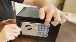 Yuanshikj Electronic Deluxe Digital Security Safe Box Key Keypad Lock Review [upl. by Akeylah]