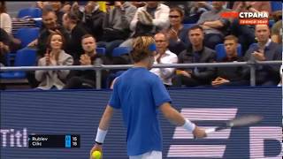 Rublev vs Cilic game ATP Kremlin Cup 2019 [upl. by Liebowitz629]