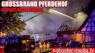 🔥🔥 GROSSBRAND PFERDEHOF 🔥🔥  Mehrere Feuerwehren bekämpfen Brand auf Gutshof [upl. by Newbold933]