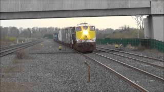 Trains at Adamstown Ireland 130416 [upl. by Orvah]