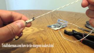 How To Tie Sturgeon Leaders And Rigs [upl. by Accever957]