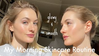 My Morning Skincare Routine for Glowy amp Smooth Skin  Sharing THE Skincare Hack for Dry Skin [upl. by Meggs990]