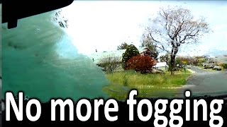 How to STOP windscreen FOGGING  RAINX ANTIFOG review [upl. by Nylhtiak]