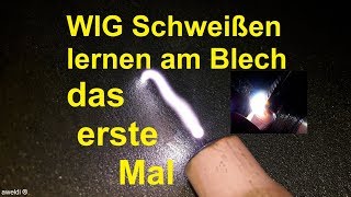 Schweißkurs WIG Schweißen lernen für Einsteiger Anfänger WIG Schweißkurs am Blech YouTube Video [upl. by Chasse]