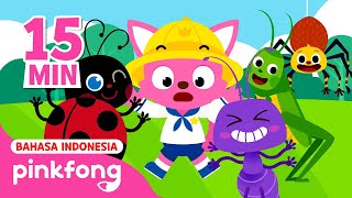 Kumpulan Lagu Serangga  Eentsy Weentsy Spider dan lainlain  Baby Shark Pinkfong Indonesia [upl. by Cathe]