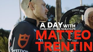 A Day On Training Camp With Matteo Trentin [upl. by Ahsratan900]